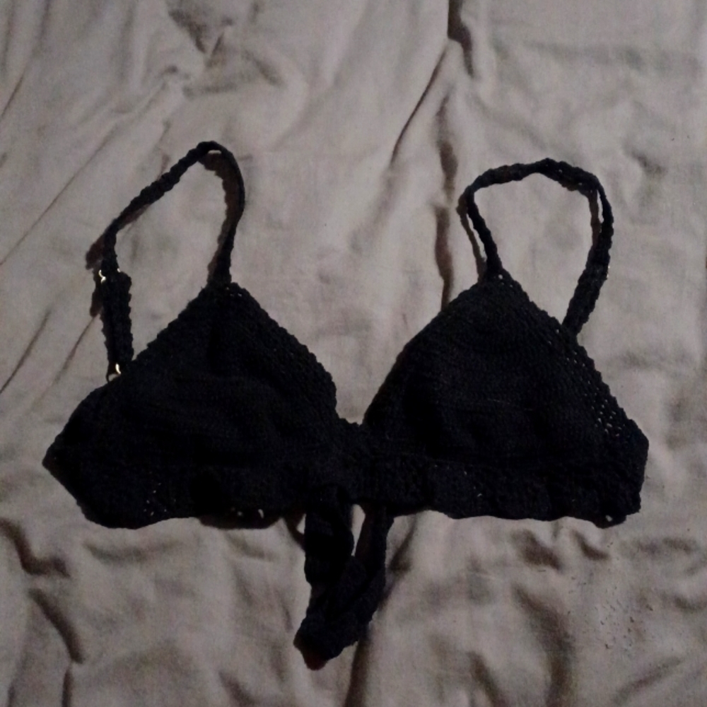 Crochet bathing suit top